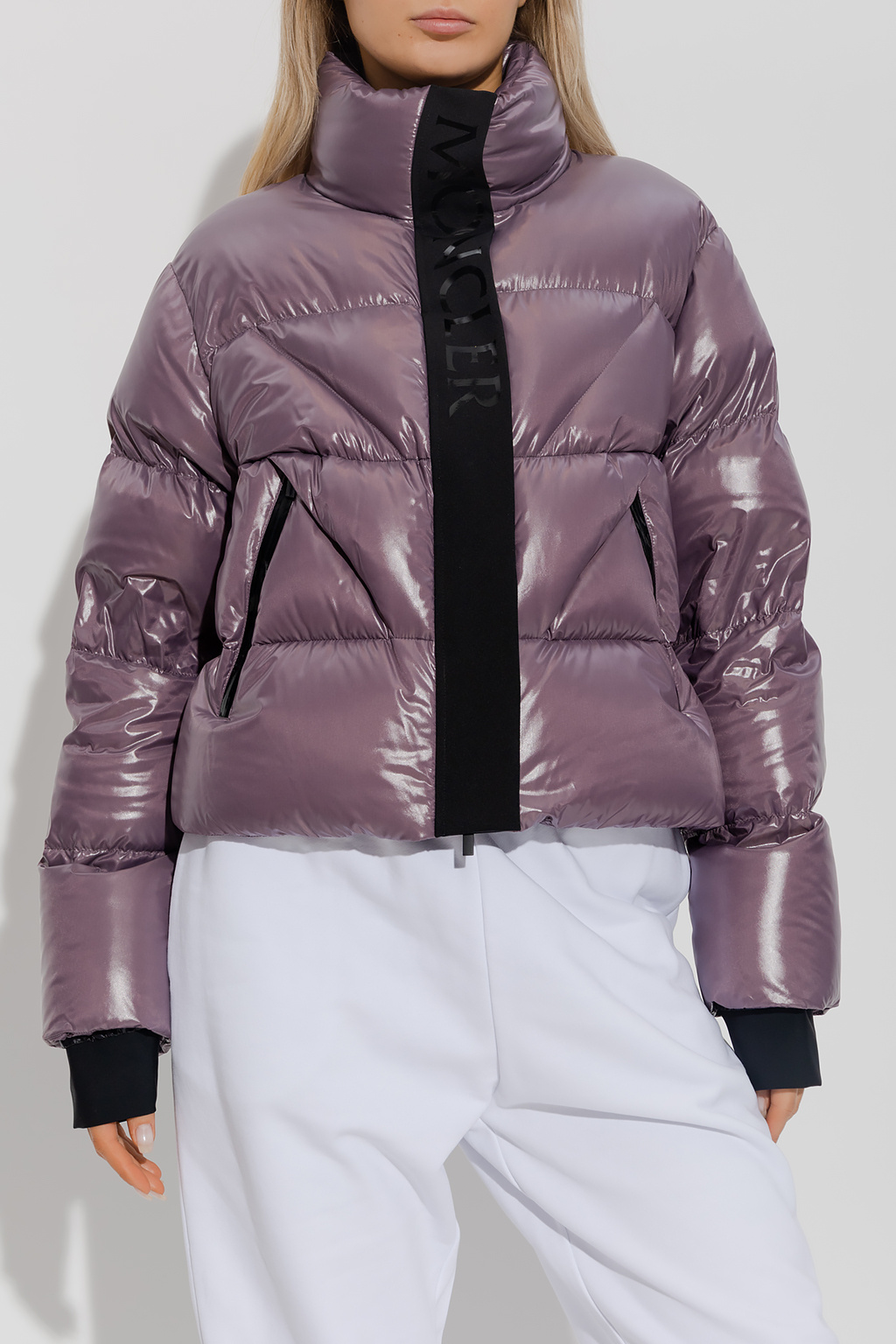 Purple 'Claret' down jacket Moncler - SchaferandweinerShops